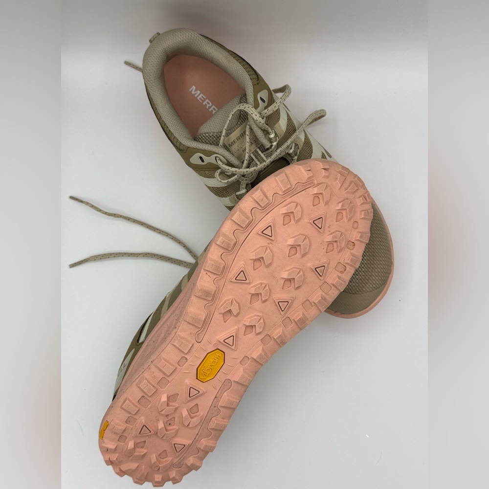 Merrell Women's Beige and Coral Athletic Shoes - Picture 9 of 10